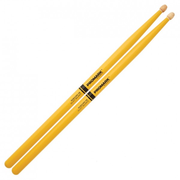 Promark Hickory 5B Rebound Balance Drumsticks, Yellow