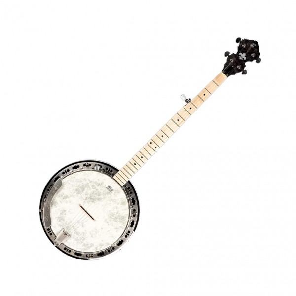 Ortega Falcon Series 5-String Banjo, Transparent Charcoal - Front View