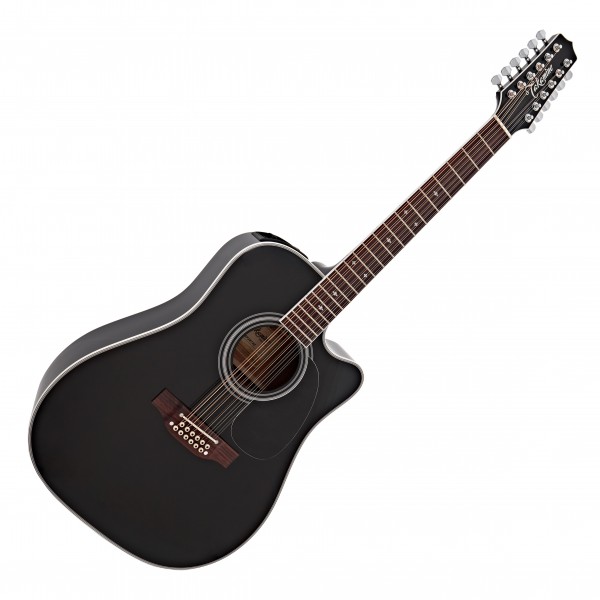 Takamine EF381SC 12 String Electro Acoustic, Black