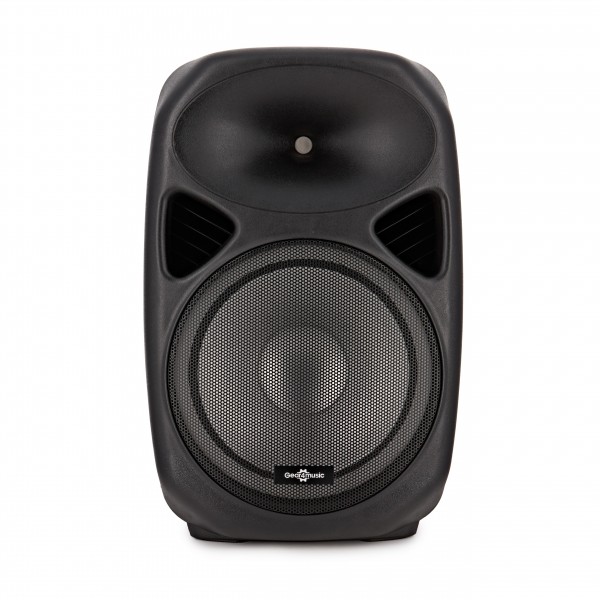 Galaxy 15" Active LED Speaker by Gear4music  - Front View (Colour off)