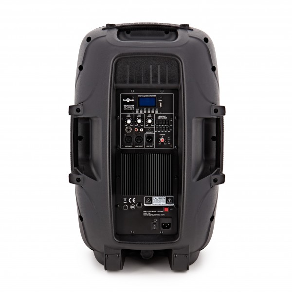 Galaxy 15" Active LED Speaker by Gear4music - Rear View 