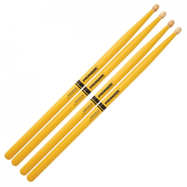 Promark Hickory 5B Rebound Balance Yellow, Buy One Get One Free