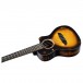 Ortega The Private Room Series Electro Concert Ukulele, Distressed body