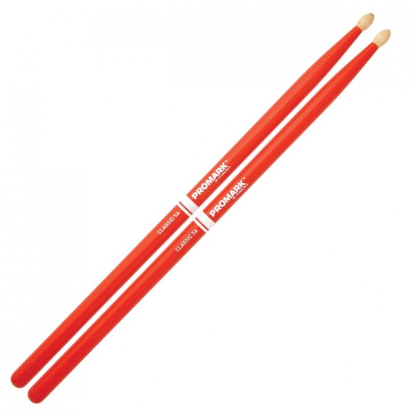 Promark Hickory 5A Forward Balance Drumsticks, Orange