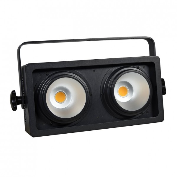 Eurolite 2 x100W COB LED Audience Blinder - Front Angled Right