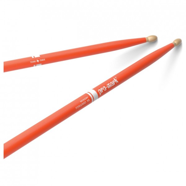Promark Hickory 5B Forward Balance Drumsticks, Orange