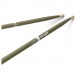 Promark Hickory 5B Forward Balance Drumsticks, Green