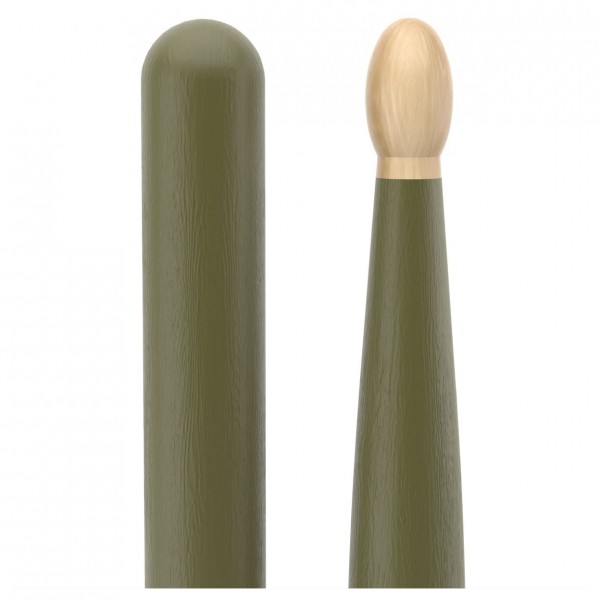 Promark Hickory 5B Forward Balance Drumsticks, Green