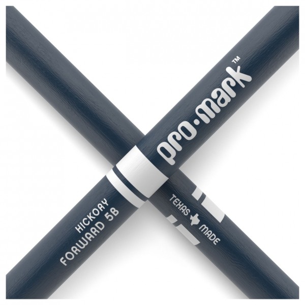 Promark Hickory 5B Forward Balance Drumsticks, Blue