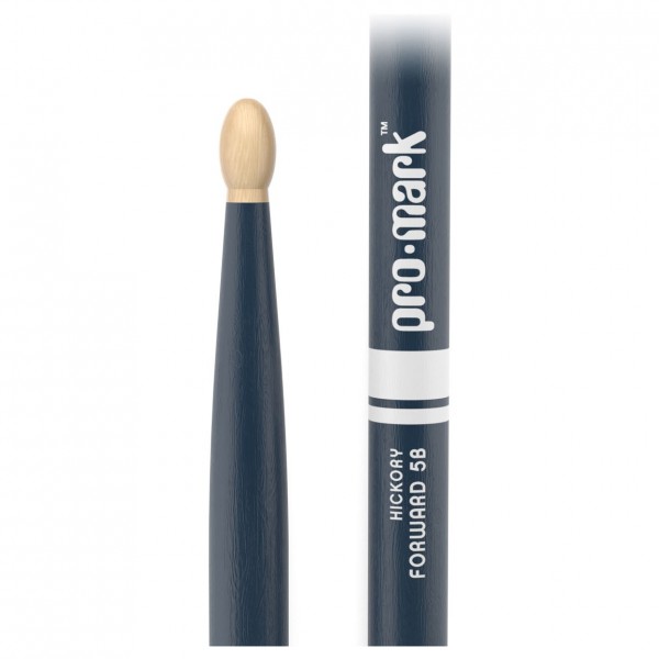 Promark Hickory 5B Forward Balance Drumsticks, Blue