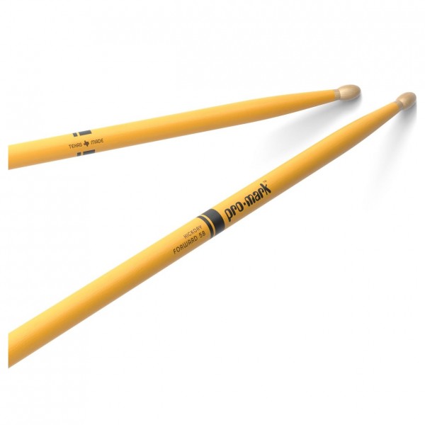 Promark Hickory 5B Forward Balance Drumsticks, Yellow