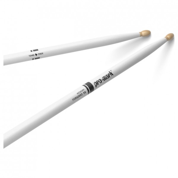 Promark Hickory 5B Forward Balance Drumsticks, White