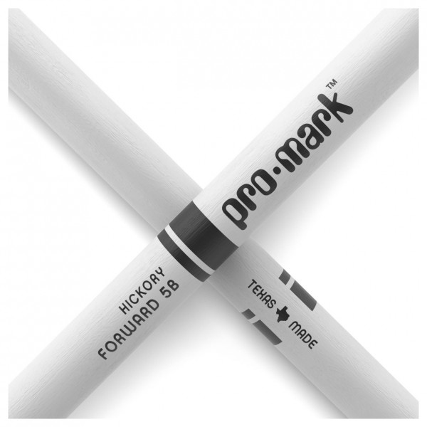 Promark Hickory 5B Forward Balance Drumsticks, White