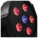 Eurolite SLS-603 RGBUV LED Par Can - Lighting Preview Lit Red and UV
