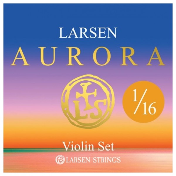 Larsen Aurora Violin String Set, 1/16 Size, Medium