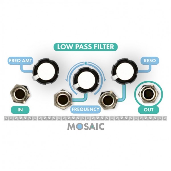 Mosaic 1U Low Pass Filter, White