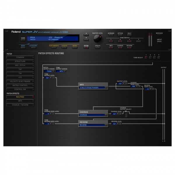 Roland JV-1080 Software Synthesizer, Lifetime Key - Effects