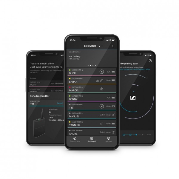 Sennheiser EW-D SK Wireless Bodypack Base Set, U1/5 Band - Smart Assist App