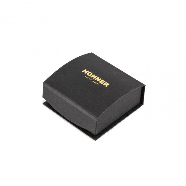 Hohner Little Lady Harmonica Gold with Chain - closed box