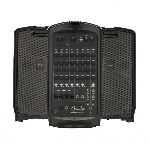 Fender Passport Venue 2 600W PA System, Black - front