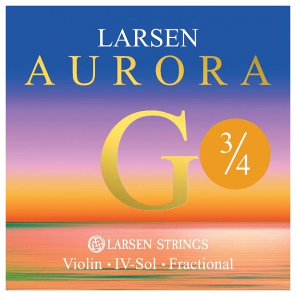 Larsen Aurora Violin G String, 3/4 Size, Medium