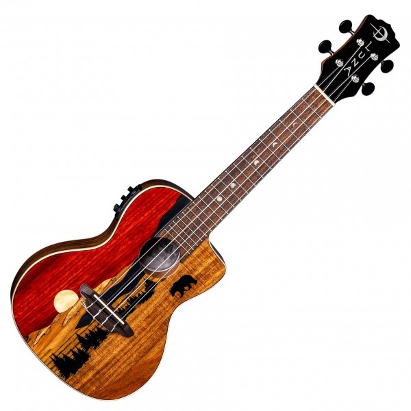 Luna Vista Bear Electro Concert Ukulele, Gloss