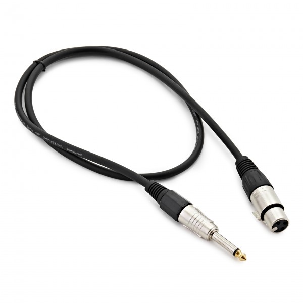 XLR (F)  Jack Microphone Cable, 1m
