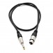XLR (F)  Jack Microphone Cable, 1m