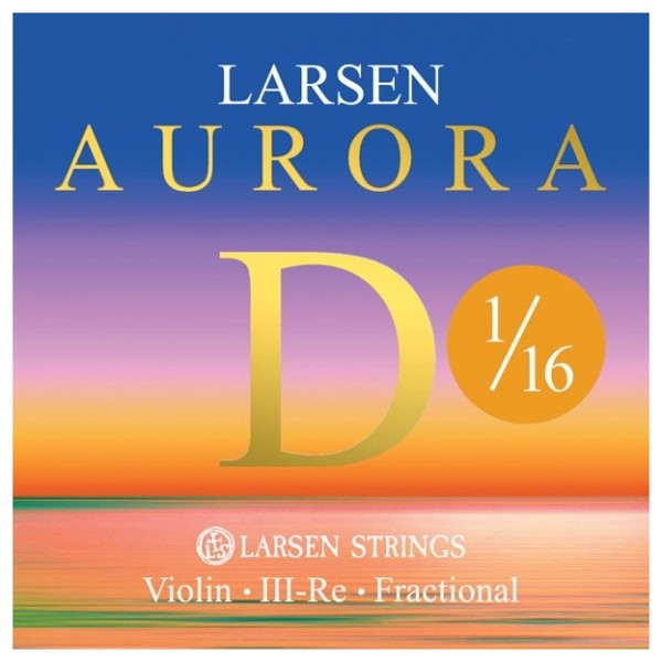 Larsen Aurora Violin D String, 1/16 Size, Medium