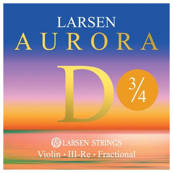 Larsen Aurora Violin D String, 3/4 Size, Medium