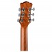 Luna High Tide Koa GC Electro Acoustic Left Handed, Satin Natural back of headstock