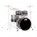PDP Concept Maple 4pc Shell Pack, Silver bis Black Fade