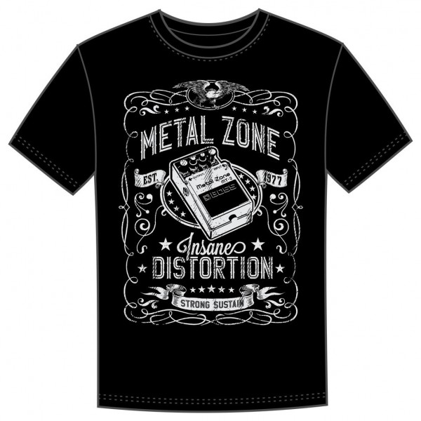 Boss MT-2 Metal Zone Distortion Pedal T-Shirt - Large