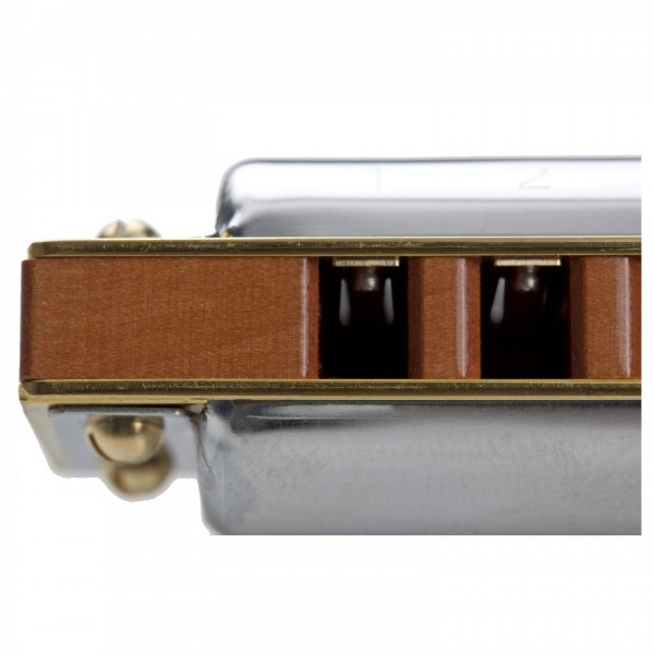 Hohner Marine Band Deluxe Harmonica, F - zoomed in