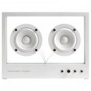 Petit haut-parleur transparent STS-W, blanc