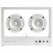 Transparent STS-W Small Speaker, White - Front View