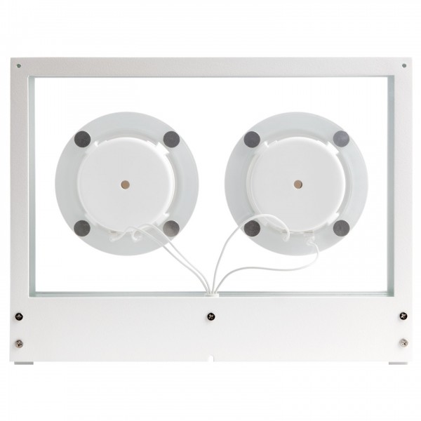 Transparent STS-W Small Speaker, White - Back View