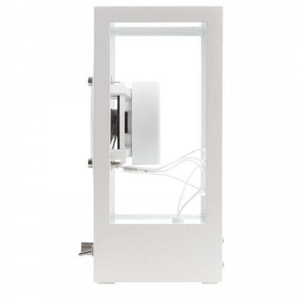 Transparent STS-W Small Speaker, White - Side View 2