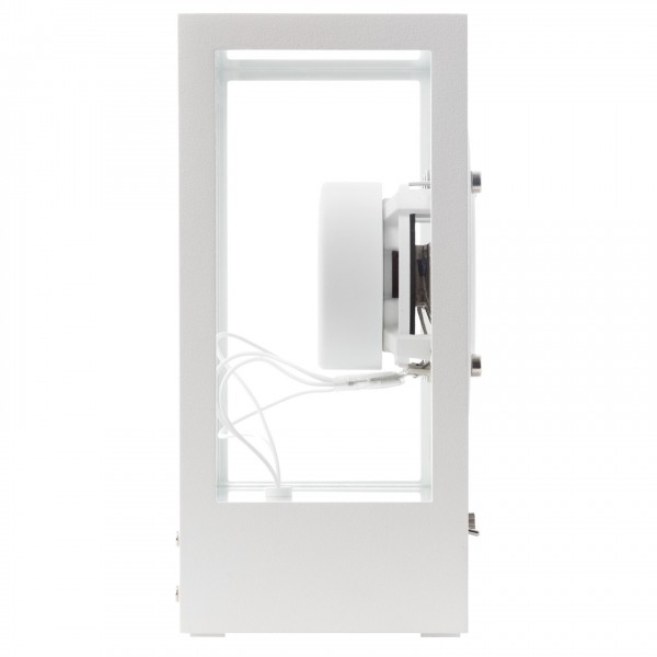 Transparent STS-W Small Speaker, White - Side View