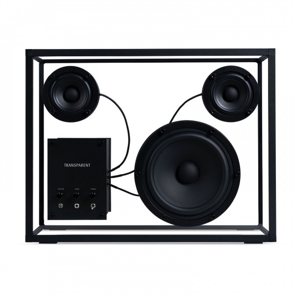 Transparent TS-B-B Big Speaker, Black - Front View