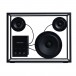 Transparent TS-B-B Big Speaker, Black - Front View