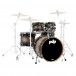 PDP Concept Maple 5pc Shell Pack, Satin Charcoal Burst