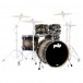 PDP Concept Maple 5pc Shell pakiet, Satin Charcoal Burst