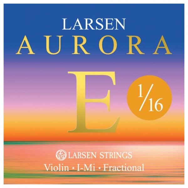 Larsen Aurora Violin E String, 1/16 Size, Medium
