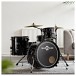 BDK-1 Compact Drum Kit by Gear4music, Black