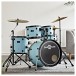 BDK-1plus Fusion Starter Drum Kit by Gear4music, Pastel Blue