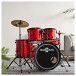 BDK-1 Full Size Starter Drum Kit by Gear4music, Red