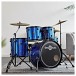 BDK-1plus Full Size Starter Drum Kit + Practice Pack, Blue