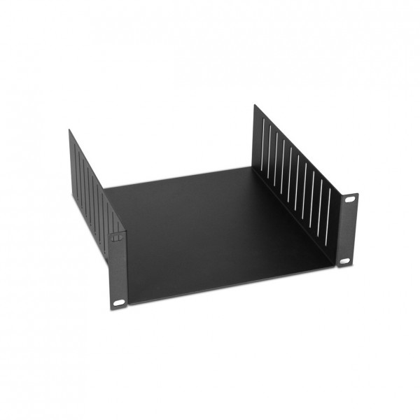 Adam Hall 8657 9.5" Rack Tray, 2U - Front Angled