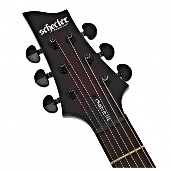 Schecter Omen Elite-6 Left Handed, Black Cherry Burst